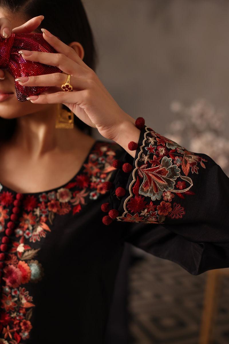Inspired (Coco by Zara Shahjahan) – Liya Emb 3 Piece Shalwar Suit