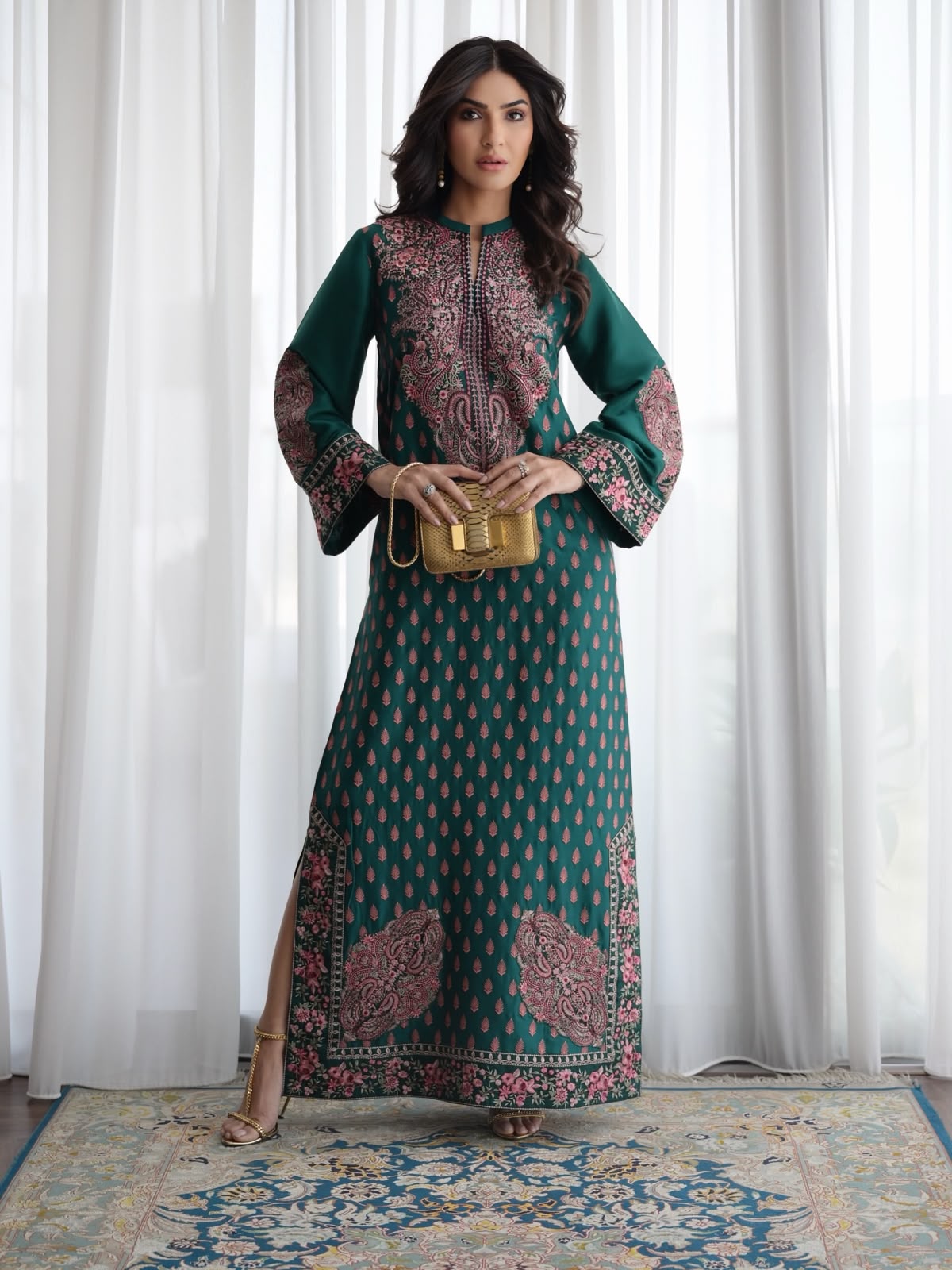 ZAINAB CHOTTANI INSPIRED — LONG LENGTH KAFTAN SET ✨