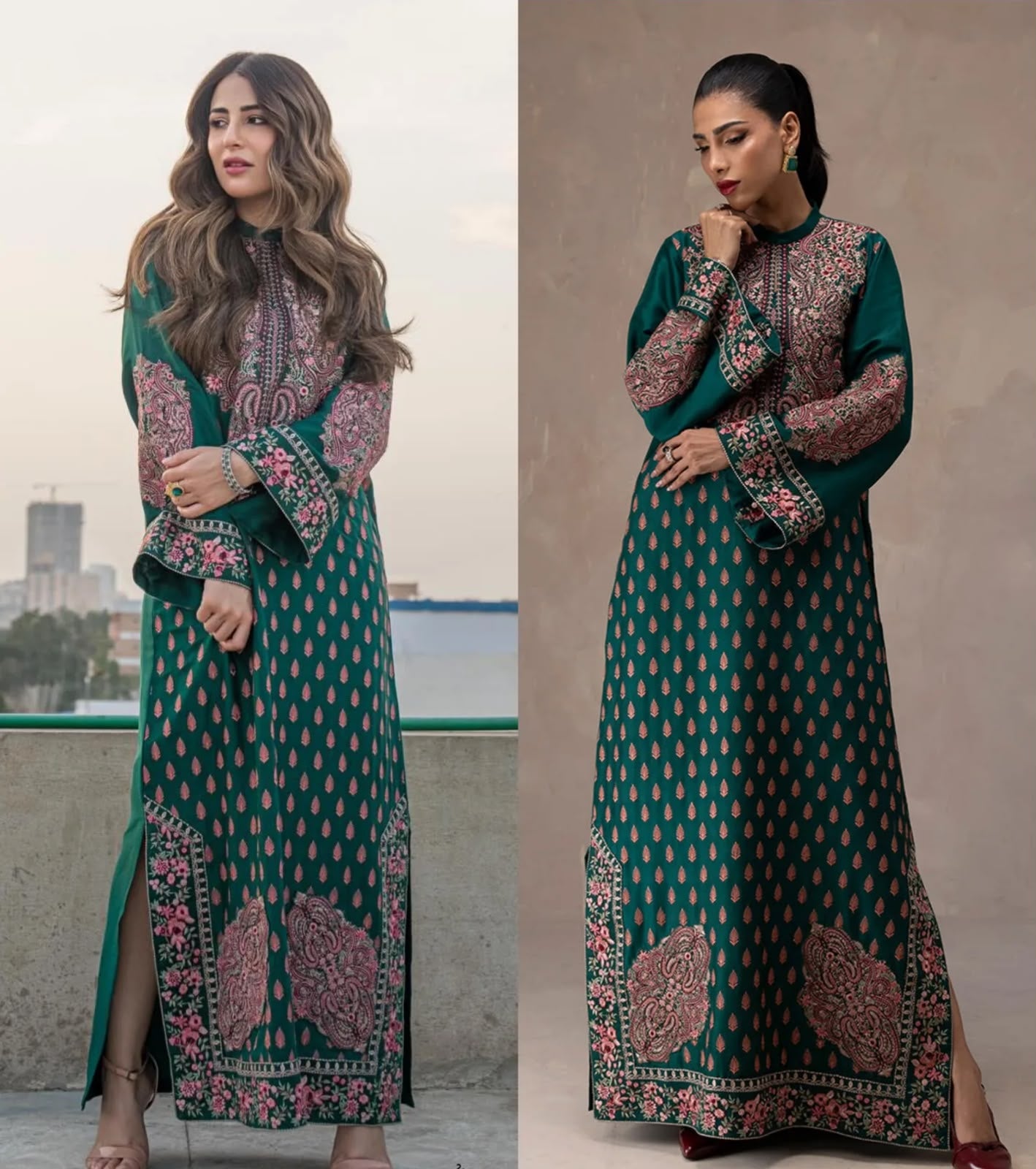 ZAINAB CHOTTANI INSPIRED — LONG LENGTH KAFTAN SET ✨