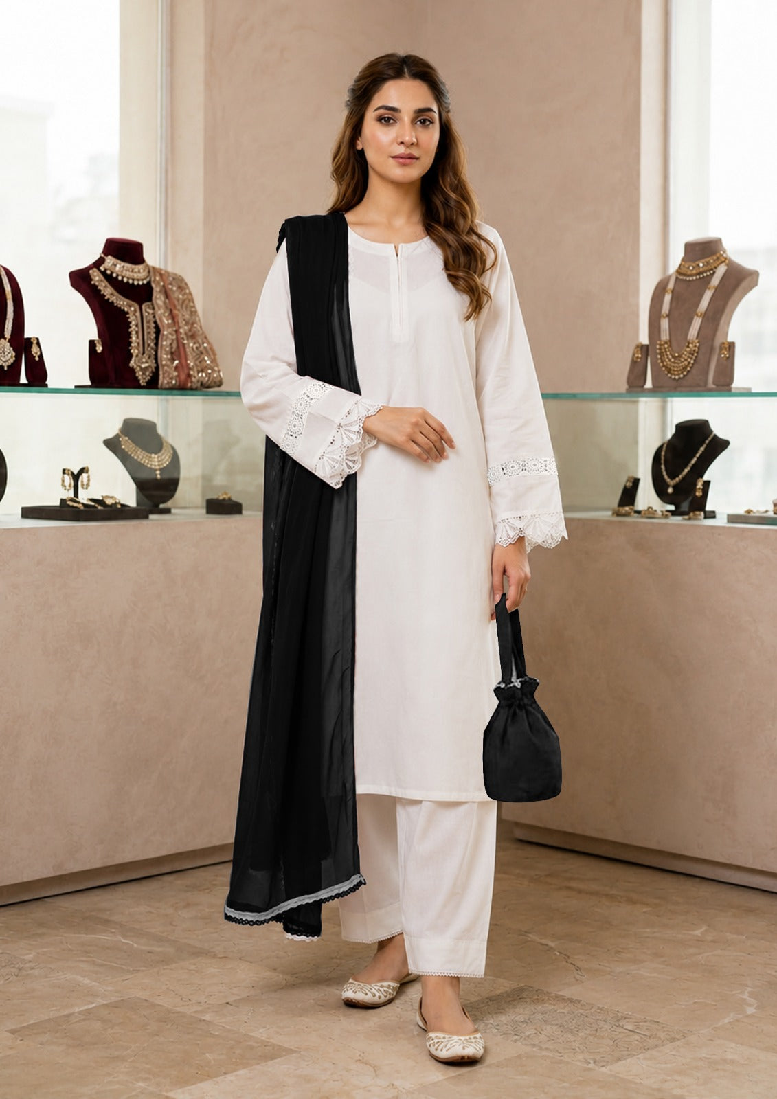 FUNOOSH SOLIDS — 3PCS SUIT