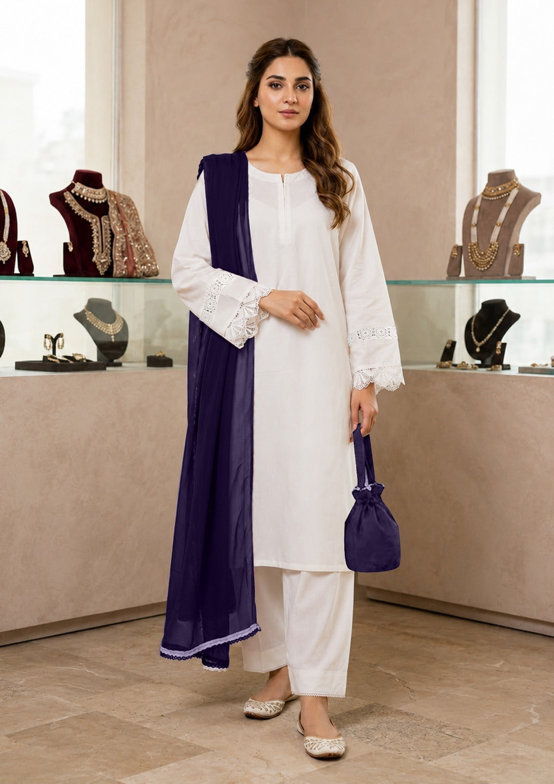 FUNOOSH SOLIDS — 3PCS SUIT
