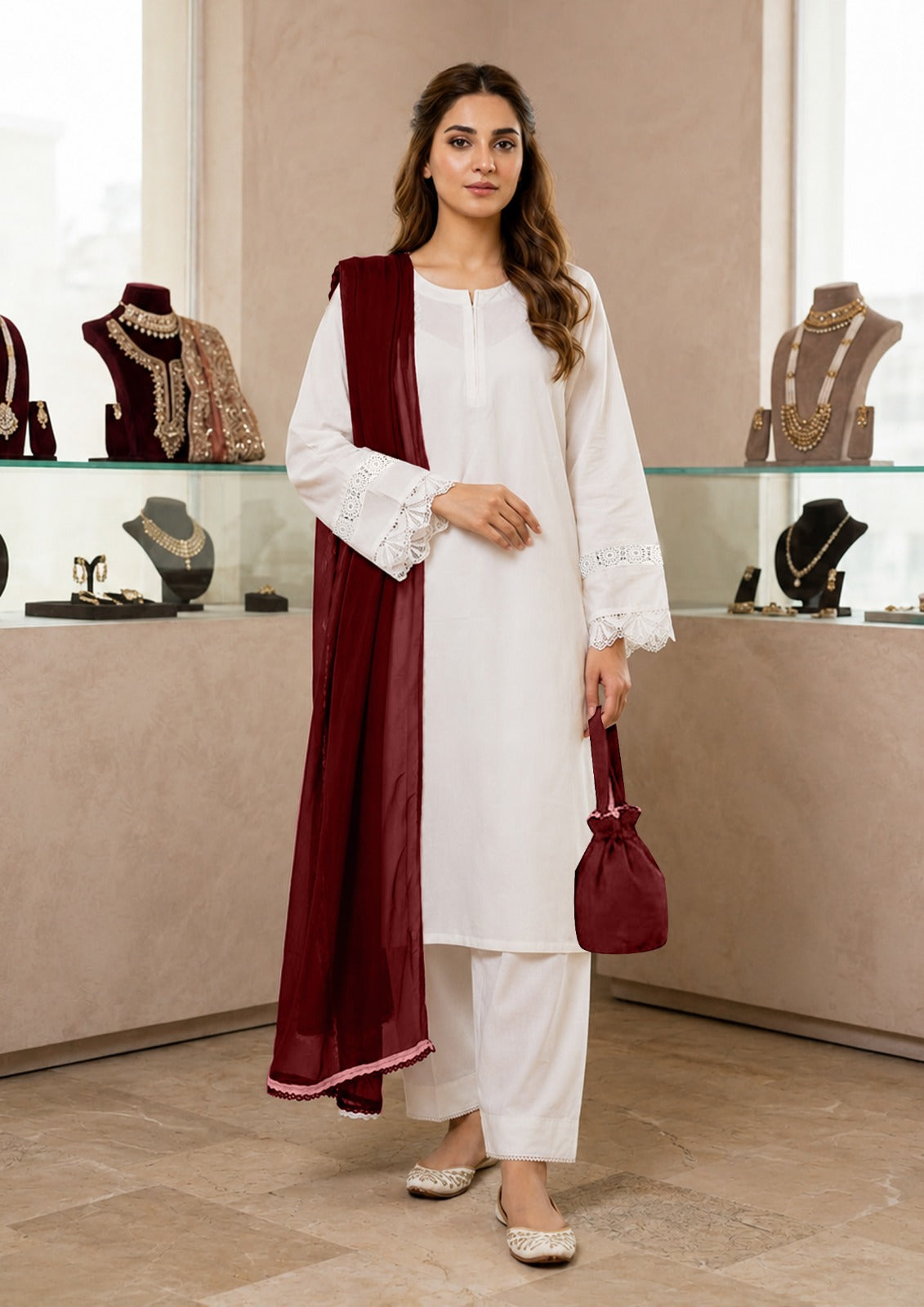 FUNOOSH SOLIDS — 3PCS SUIT