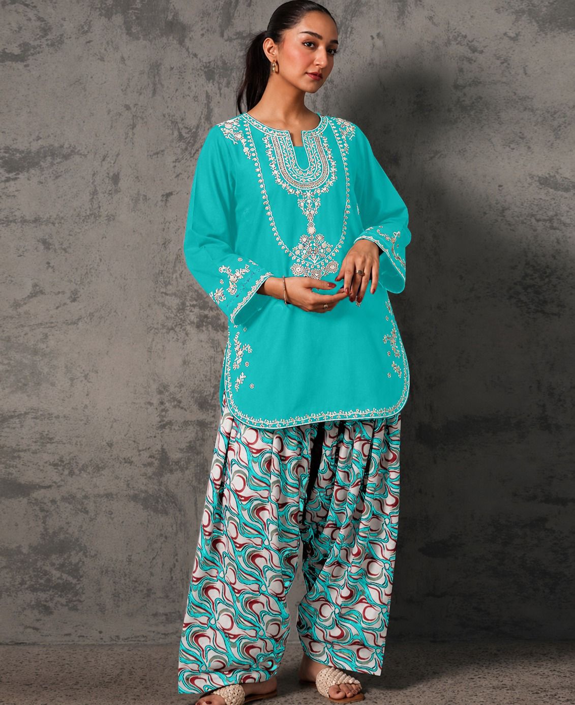 NOON — Ethnic-Inspired Shalwar Suit