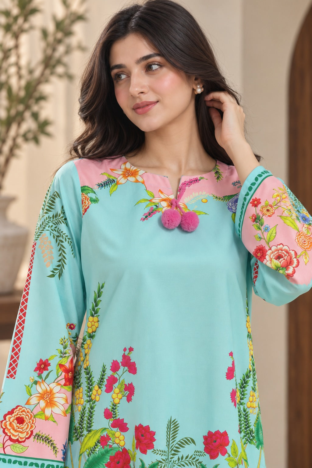 ETHNC INSPIRED — PREMIUM SUMMER SILK 2 PIECE SUIT 🌸 Feroze