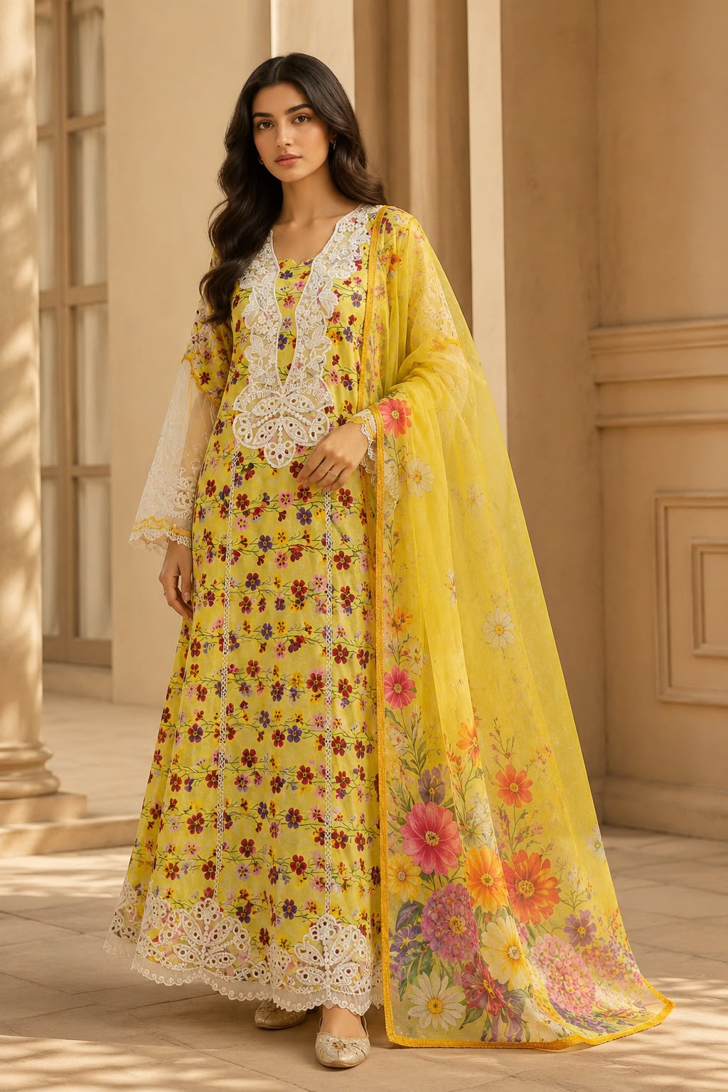 Aneela’s Inspired LUXURY LAWN FORMALS (Dhani)