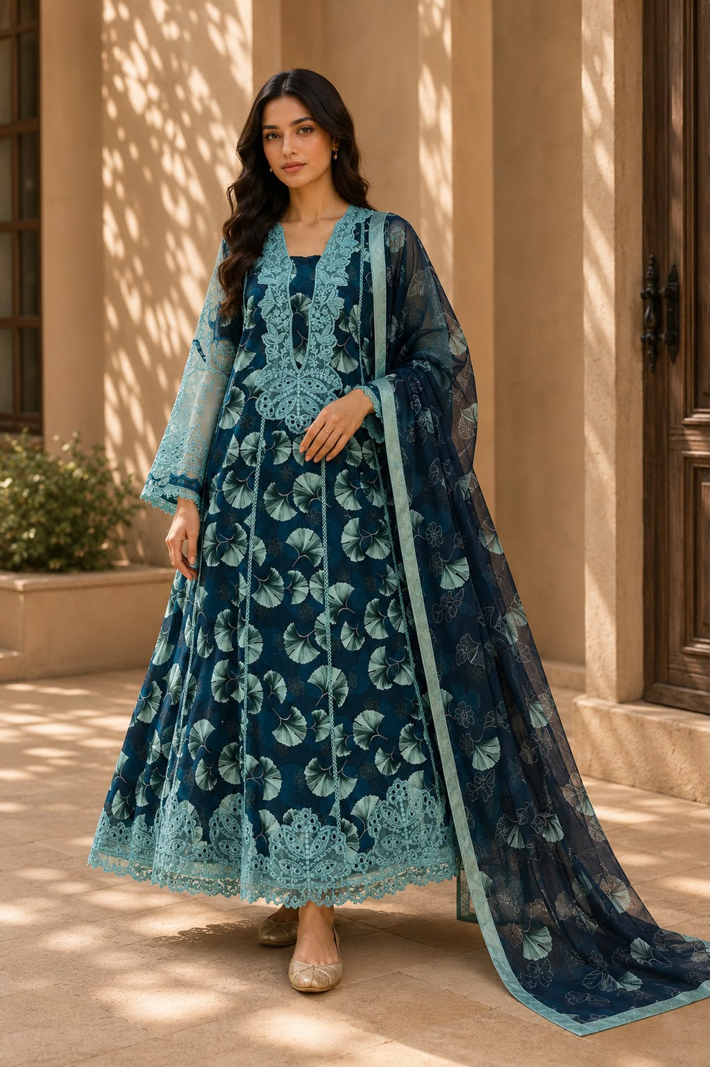 Aneela’s Inspired LUXURY LAWN FORMALS (Zinc)