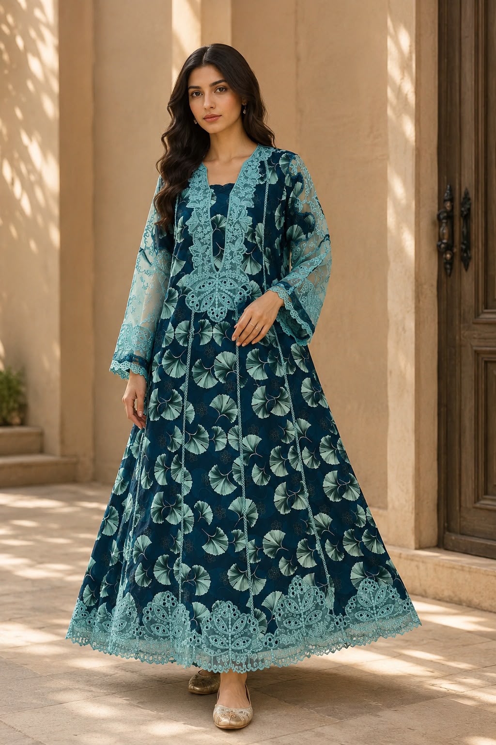 Aneela’s Inspired LUXURY LAWN FORMALS (Zinc)