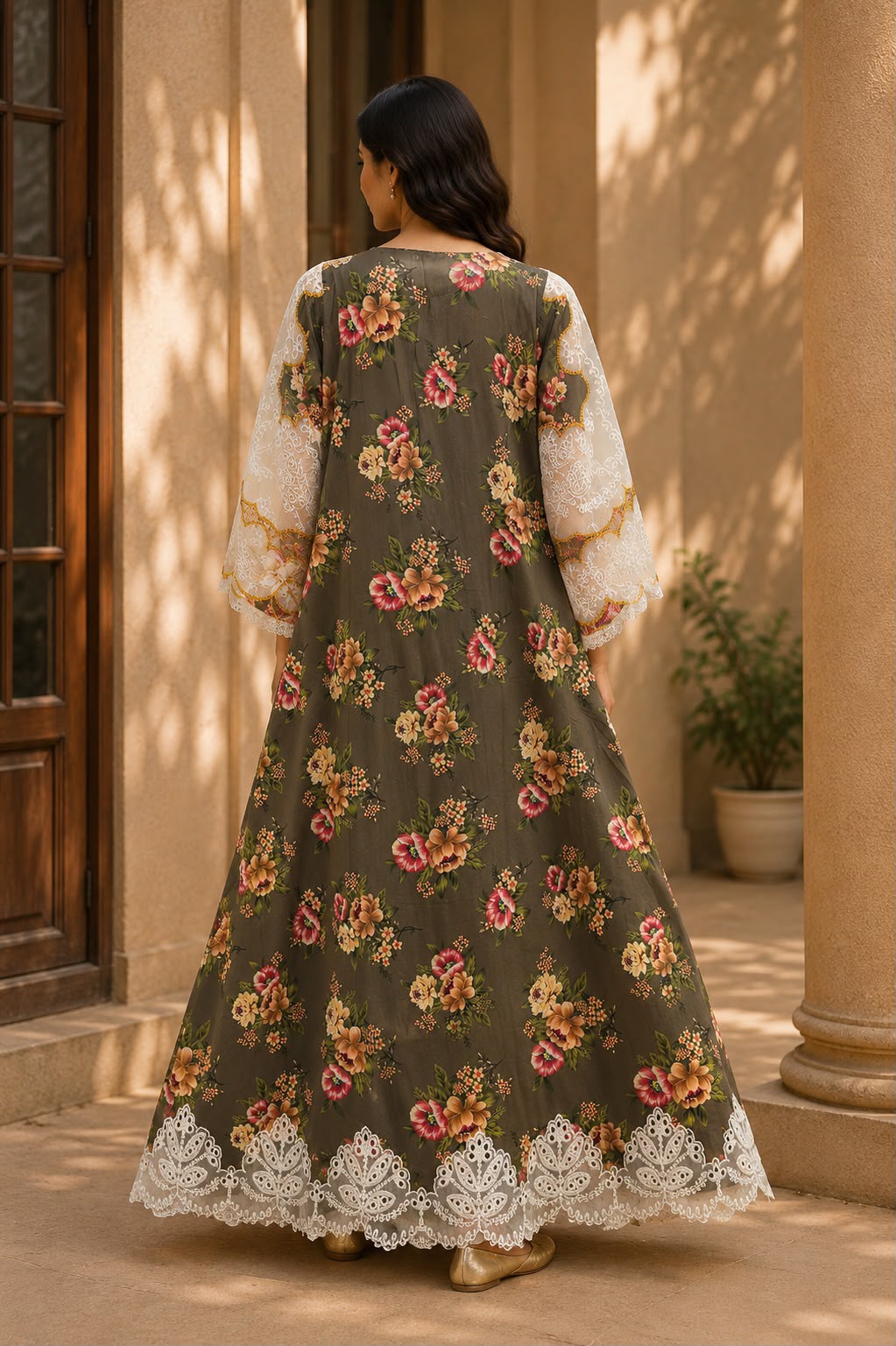Aneela’s Inspired LUXURY LAWN FORMALS (Green)
