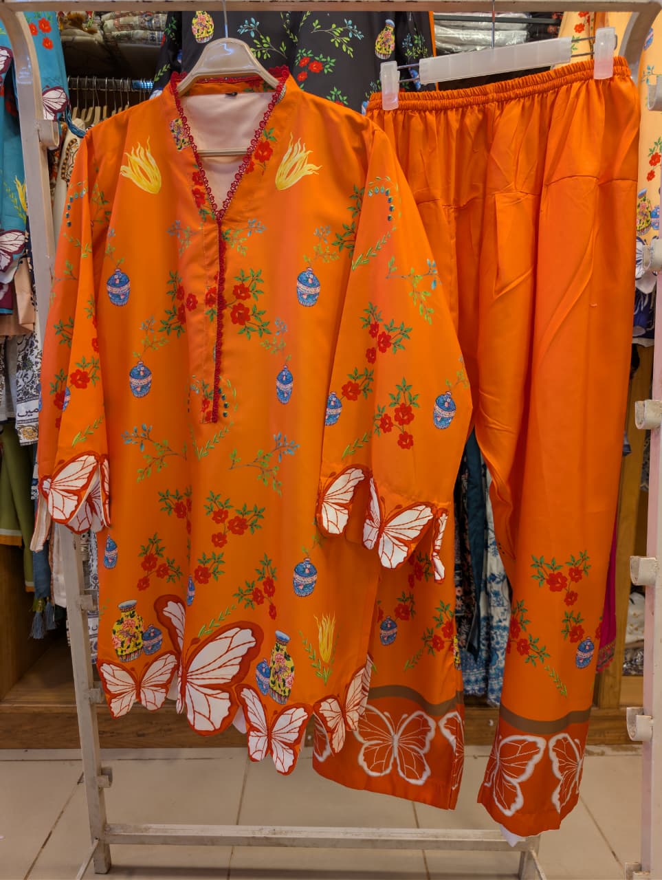 TARANG BY ETHNC INSPIRED SHALWAR SUIT (ORANGE)