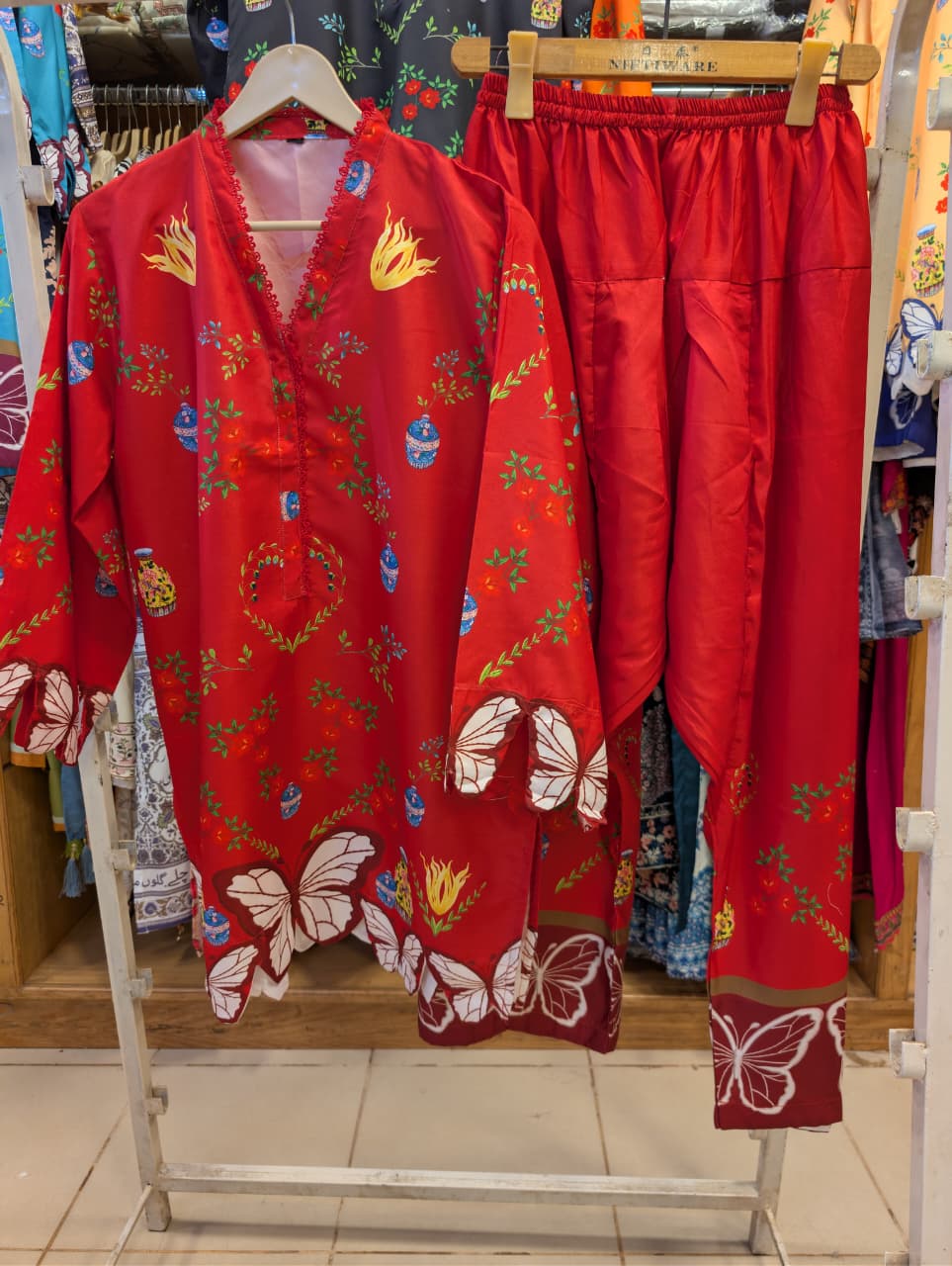 TARANG BY ETHNC INSPIRED SHALWAR SUIT (RED)