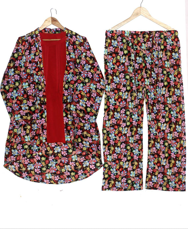 FUSION DIGITAL SUMMER 3pc CO ORDS SET ||