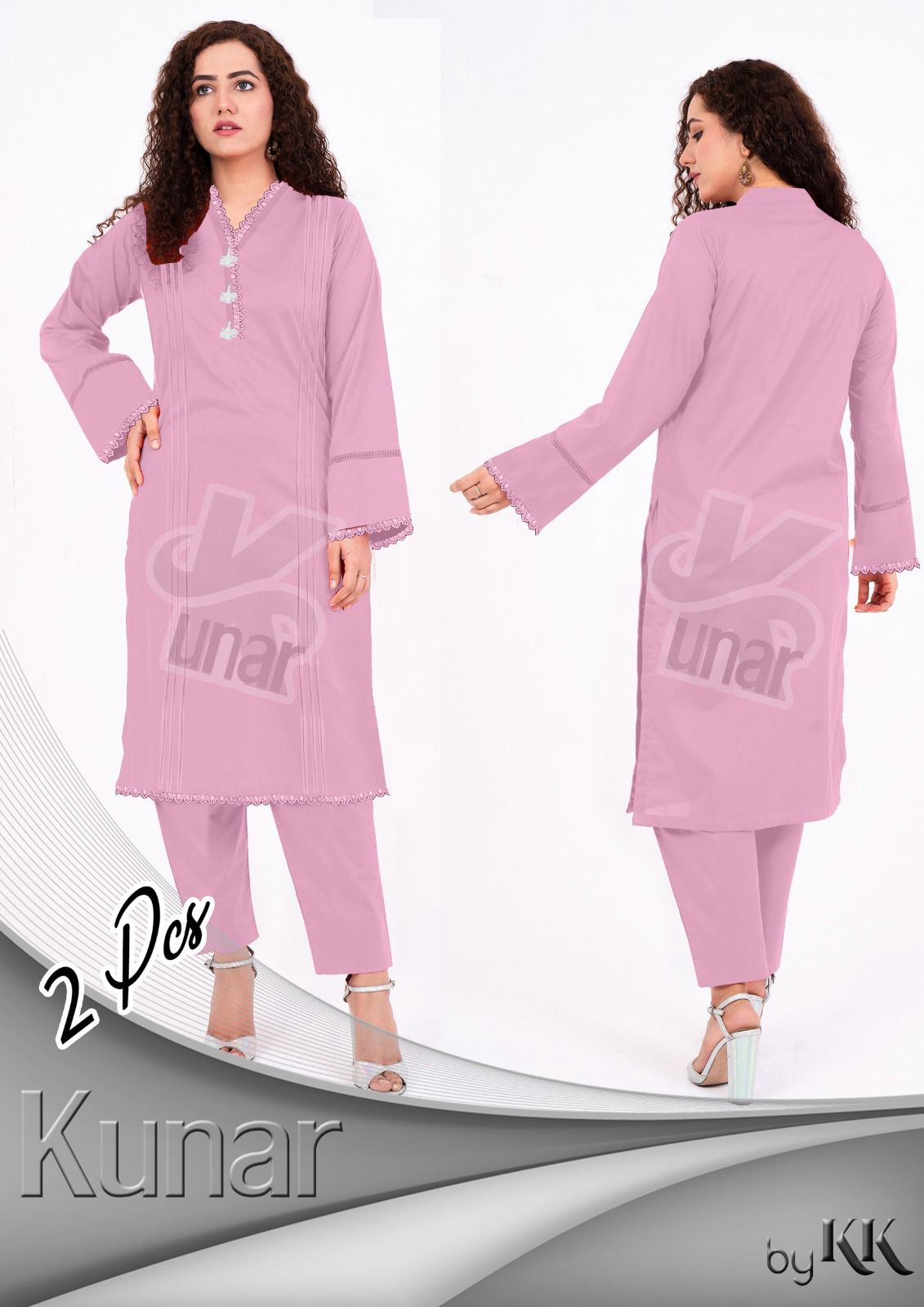 LP QURESHIYA NECK PEARL LONG CO-ORDS SET