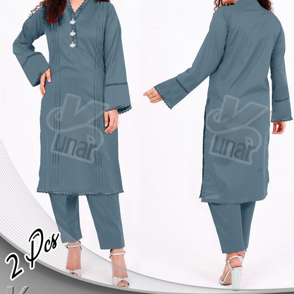 LP QURESHIYA NECK PEARL LONG CO-ORDS SET
