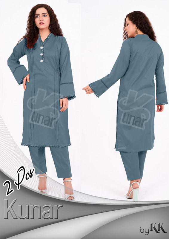 LP QURESHIYA NECK PEARL LONG CO-ORDS SET
