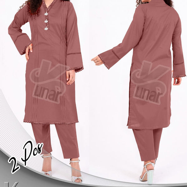 LP QURESHIYA NECK PEARL LONG CO-ORDS SET