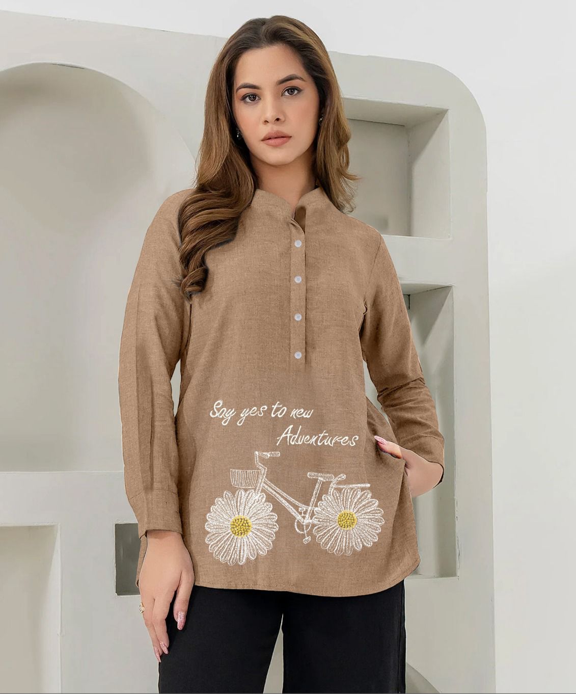 CYCLE ADVENTURE TOP || PRICE 1499/- || DESIGNER STITCHED TOP