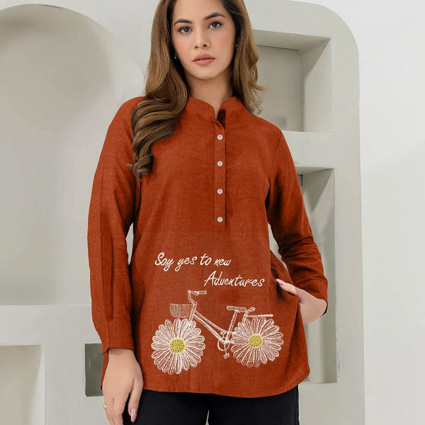 CYCLE ADVENTURE TOP || PRICE 1499/- || DESIGNER STITCHED TOP