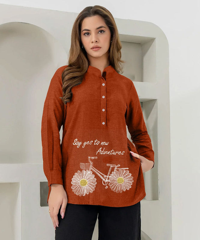 CYCLE ADVENTURE TOP || PRICE 1499/- || DESIGNER STITCHED TOP