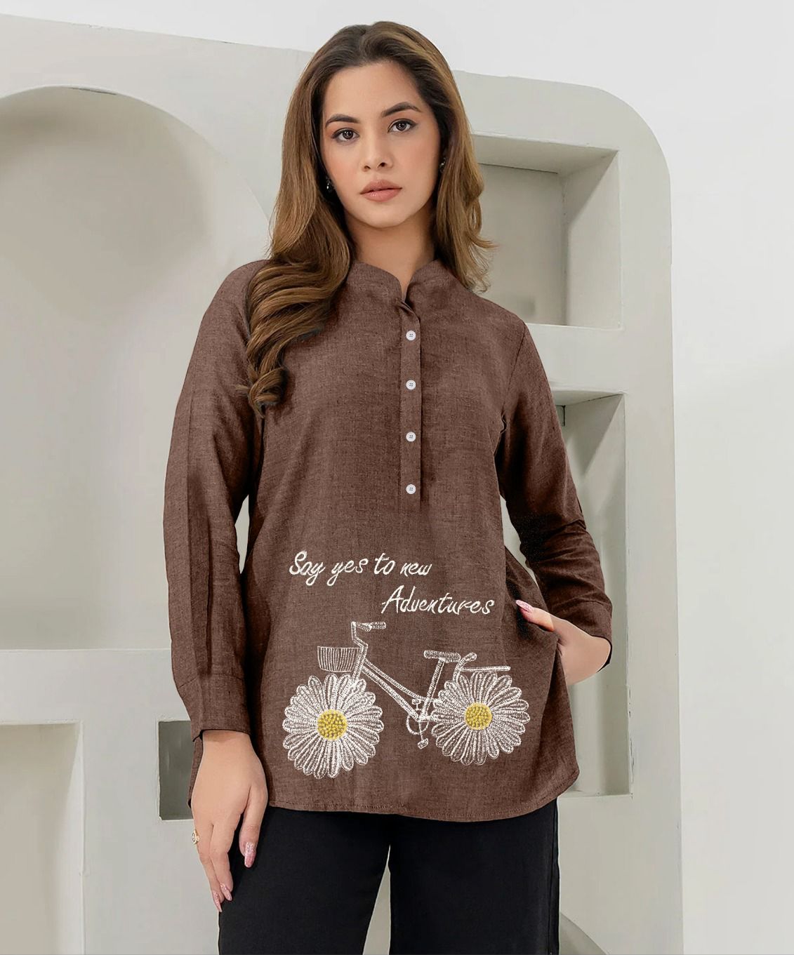 CYCLE ADVENTURE TOP || PRICE 1499/- || DESIGNER STITCHED TOP
