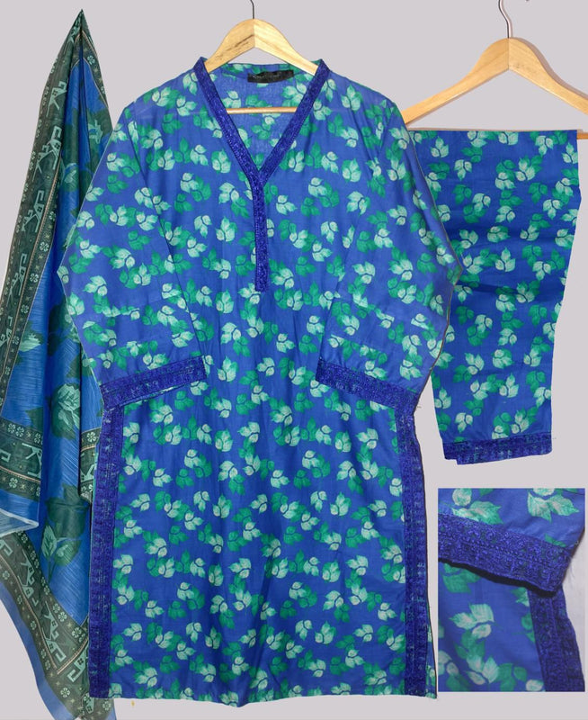 PREMIUM LAWN 3D PRINTED 3 PCS