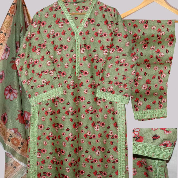 PREMIUM LAWN 3D PRINTED 3 PCS