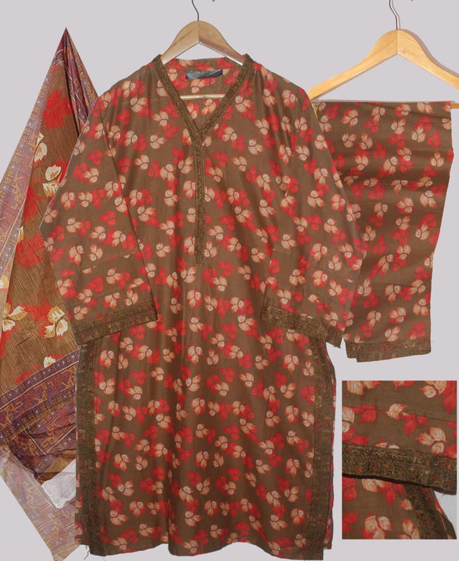 PREMIUM LAWN 3D PRINTED 3 PCS