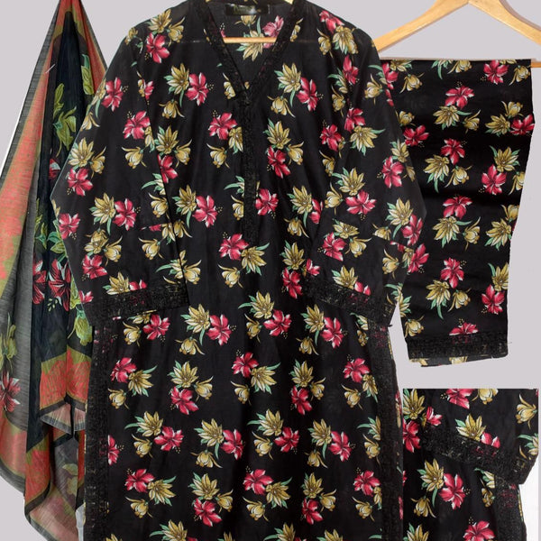 PREMIUM LAWN 3D PRINTED 3 PCS