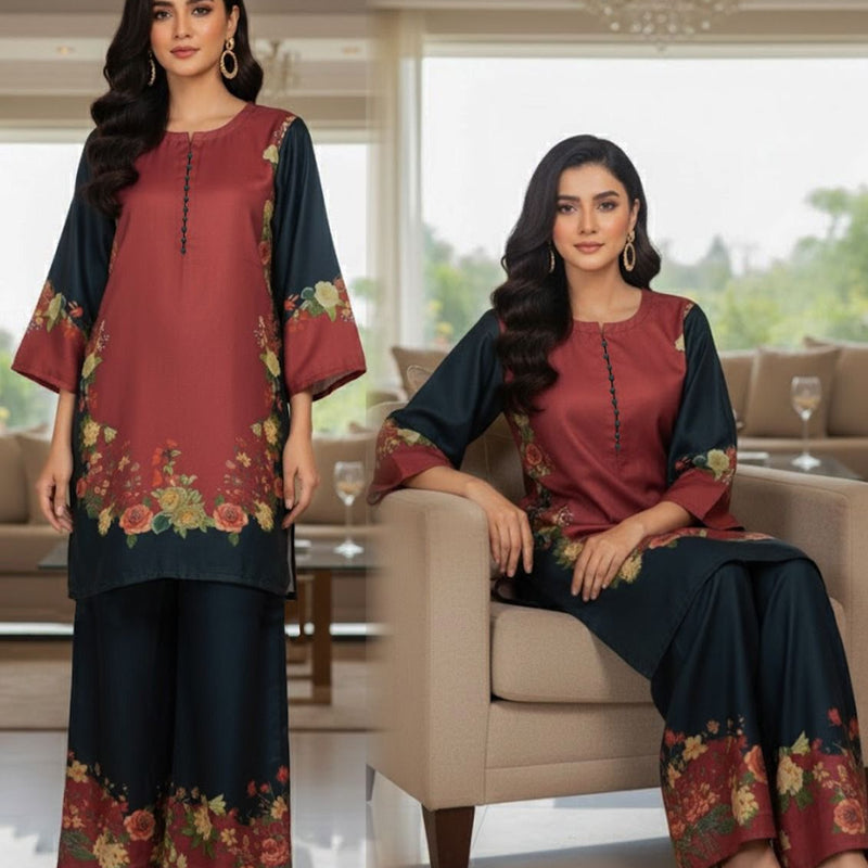 Fusion Premium PASHMINA/KHADDAR Co-Ords Set – PASHMINA WOOL (Winter Chapter Edition)