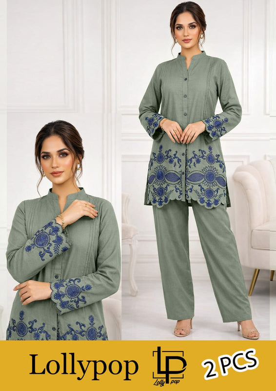 LP ZAVIAR EMB 2 PCS SUIT