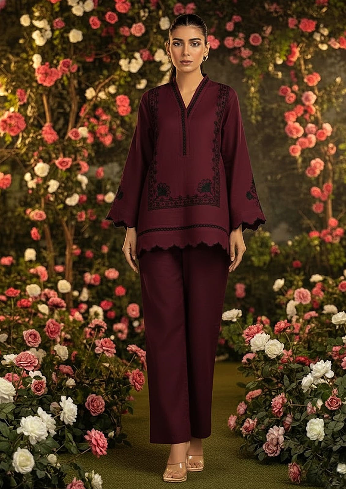 FARASH EMB 2 PCS SUIT