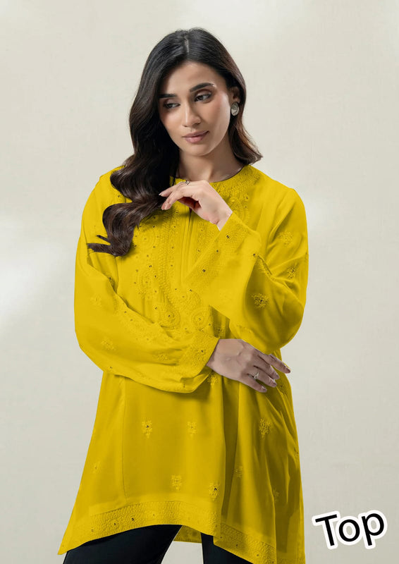SEQUENCE TABKAR EMB KURTI/STITCHED TOP | Price 1649/- per shirt