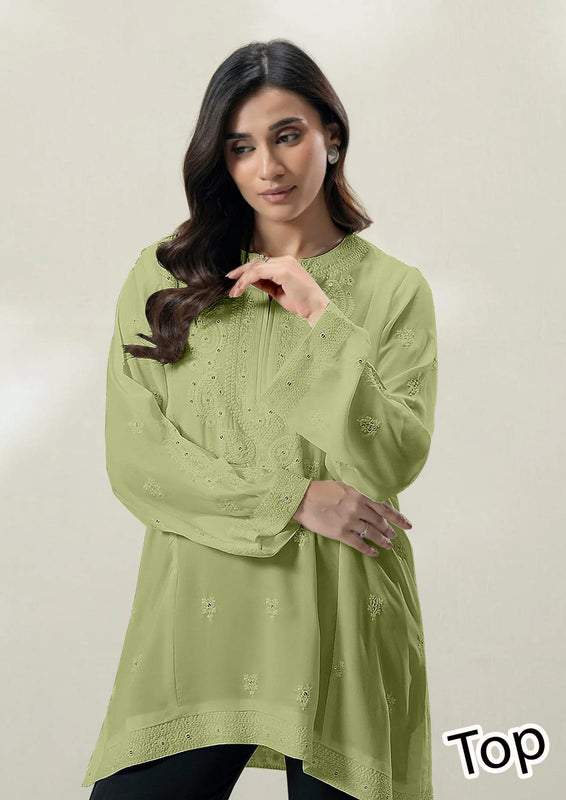 SEQUENCE TABKAR EMB KURTI/STITCHED TOP | Price 1649/- per shirt