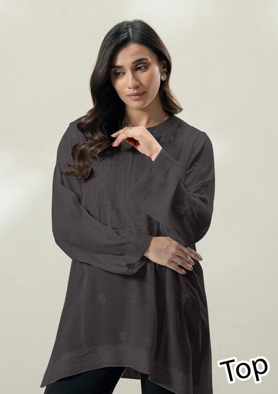 SEQUENCE TABKAR EMB KURTI/STITCHED TOP | Price 1649/- per shirt