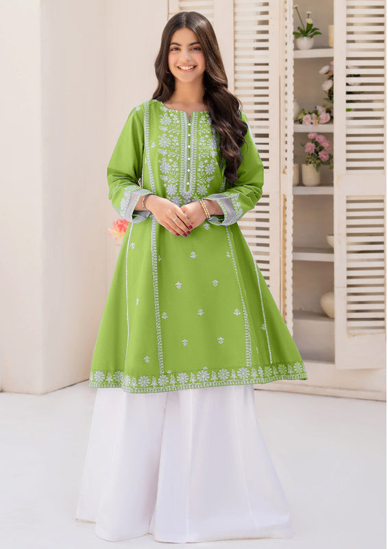 NAQSH by AMROHI EMB 2 PCS SUIT – FROCK STYLE (LAACHA PANTS)