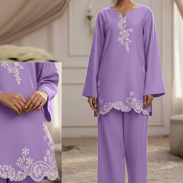 EGO Embroidered Cutwork 2-Piece Suit ✨ Rs 2099/- per suit stitched