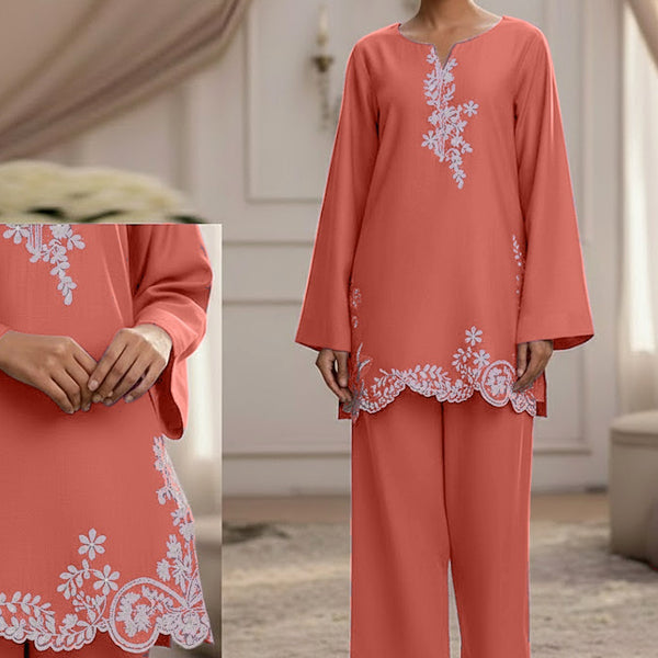 EGO Embroidered Cutwork 2-Piece Suit ✨ Rs 2099/- per suit stitched