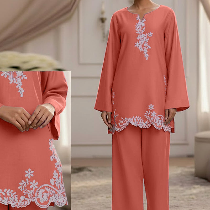 EGO Embroidered Cutwork 2-Piece Suit ✨ Rs 2099/- per suit stitched
