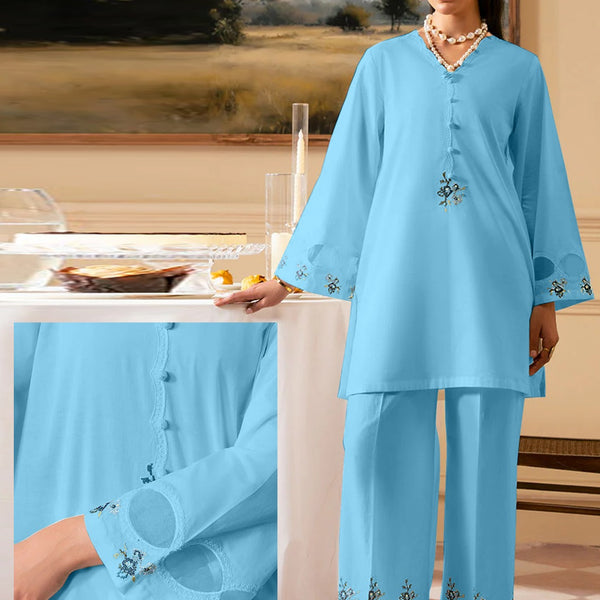 FANINO Embroidered 2-Piece Suit with Organza Sleeves ✨