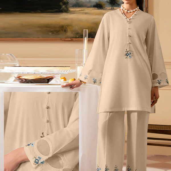 FANINO Embroidered 2-Piece Suit with Organza Sleeves ✨