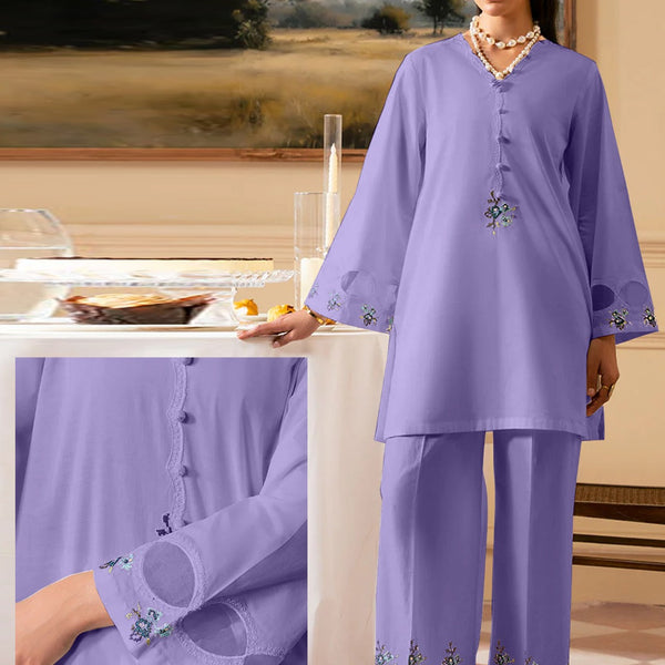 FANINO Embroidered 2-Piece Suit with Organza Sleeves ✨