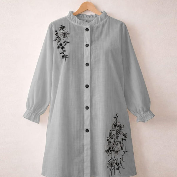 SANOKI Embroidered Front Open Top ✨