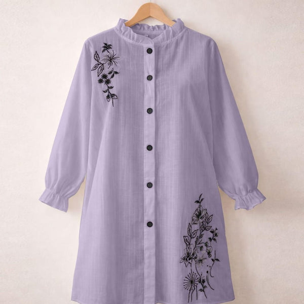 SANOKI Embroidered Front Open Top ✨