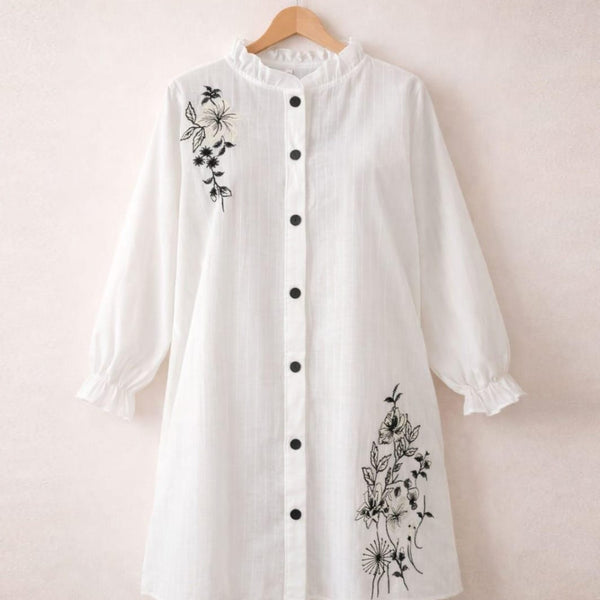 SANOKI Embroidered Front Open Top ✨