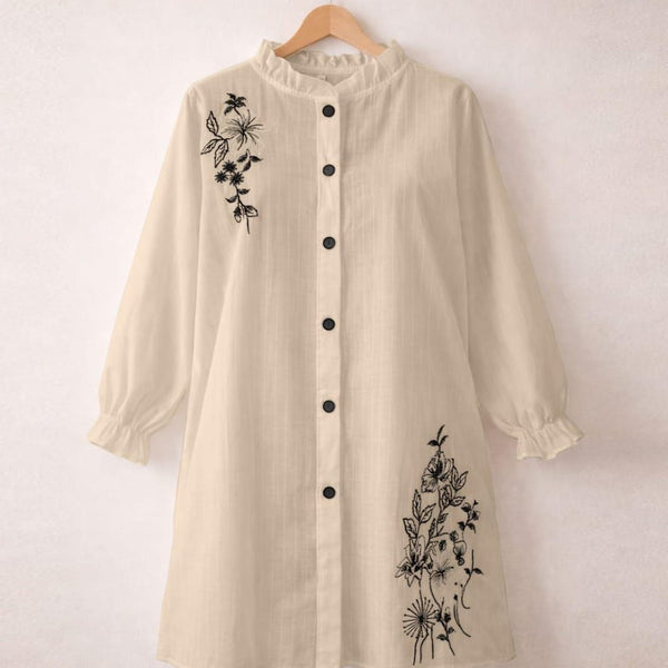 SANOKI Embroidered Front Open Top ✨
