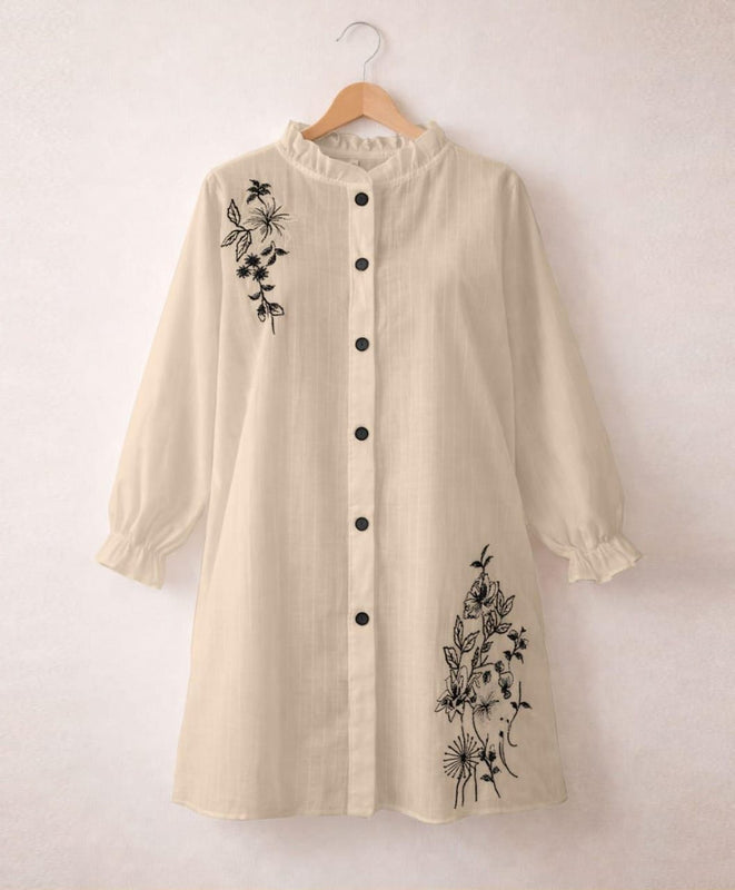 SANOKI Embroidered Front Open Top ✨
