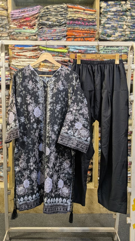 FARSHI SHALWAR SERIES – BLACK & WHITE EDITION 🖤🤍
