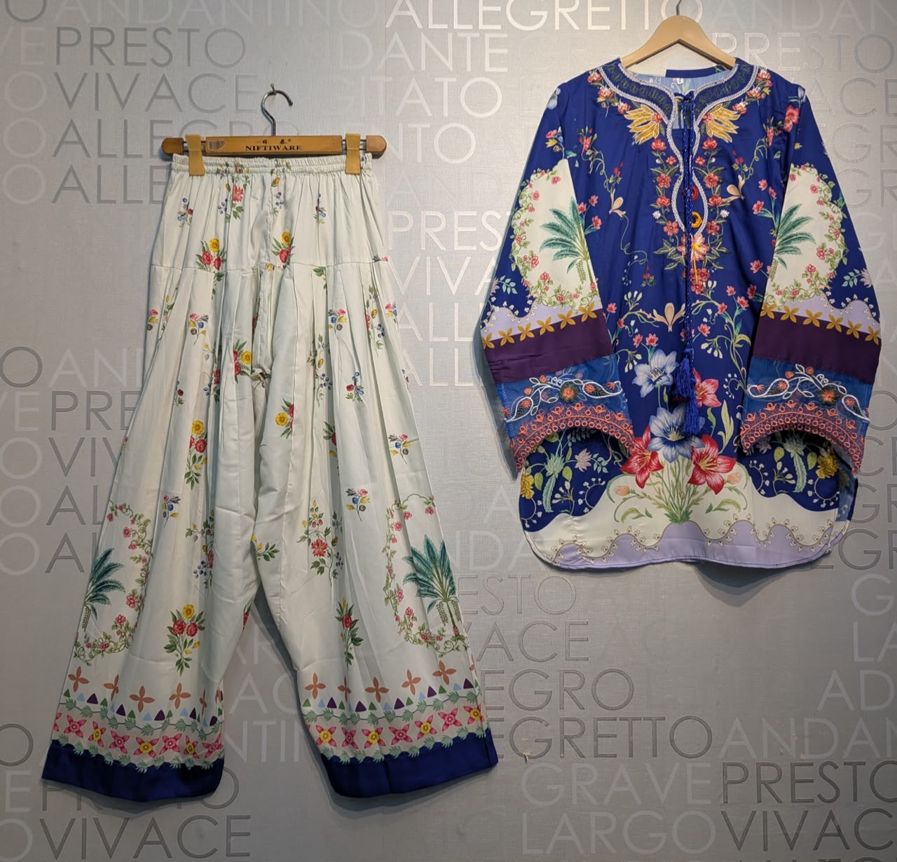 MUZANG FARSHI (Ethnic Inspired) ✨ 2 Piece Embroidered Suit