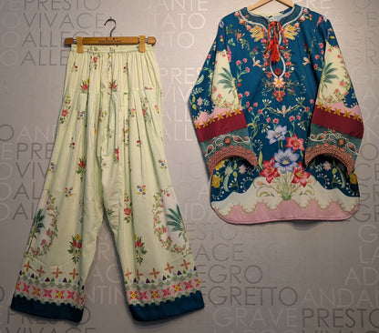 MUZANG FARSHI (Ethnic Inspired) ✨ 2 Piece Embroidered Suit