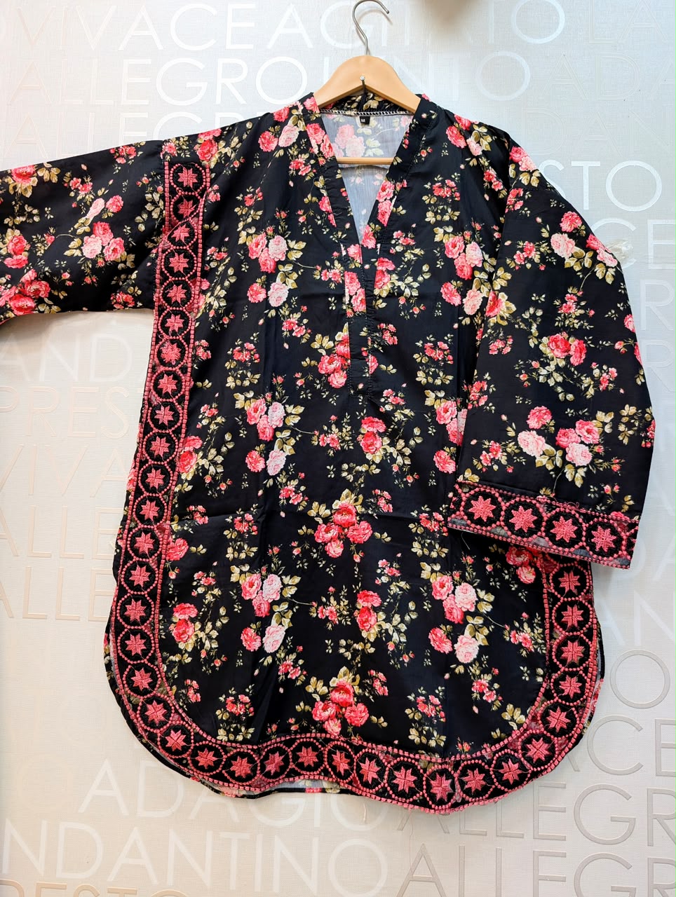 Ethnic Inspired “FLORAL ICE”Embroidered 2 Piece Shalwar Suit