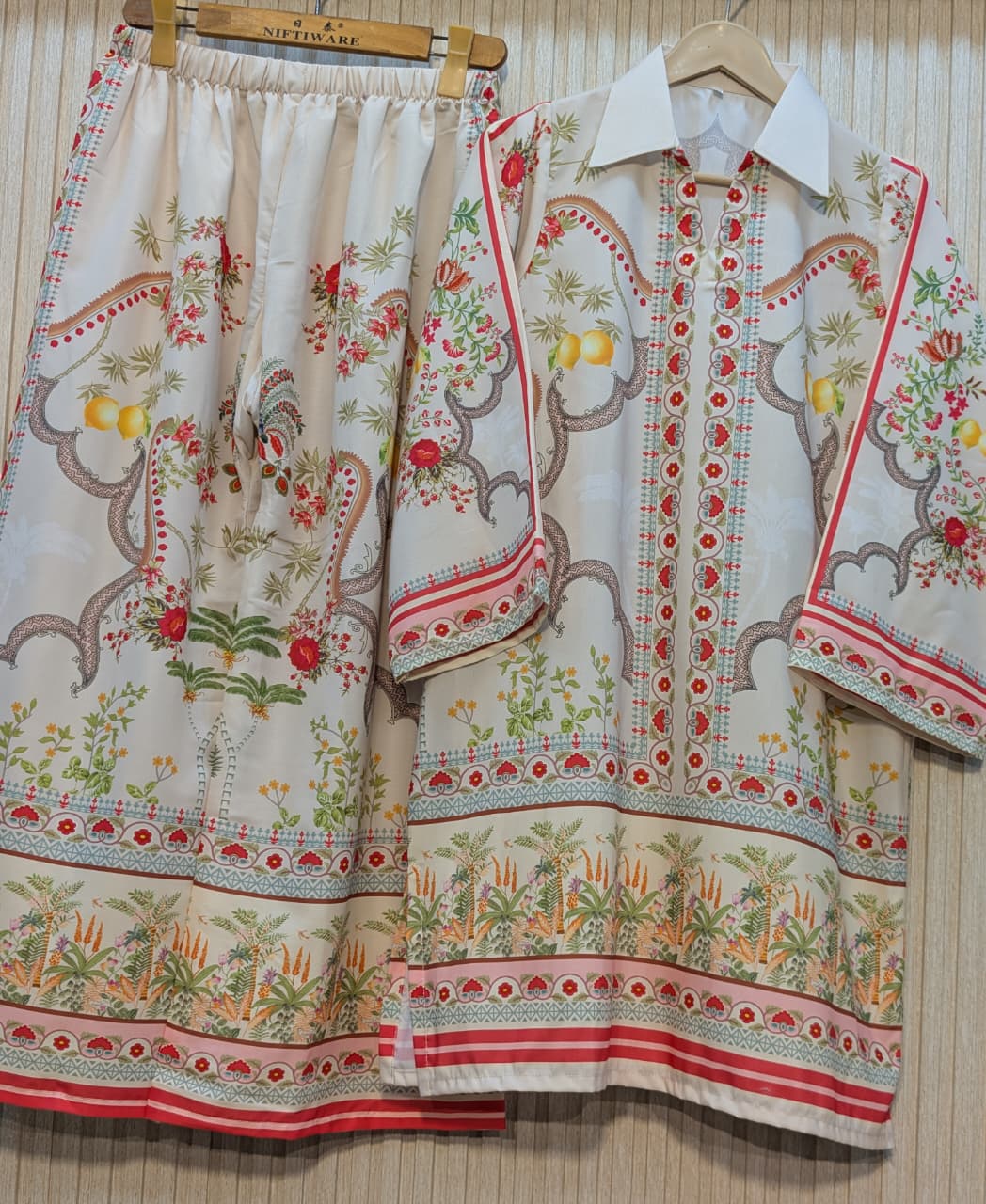 ETHNC INSPIRED — PREMIUM SUMMER SILK 2 PIECE SUIT FOAN
